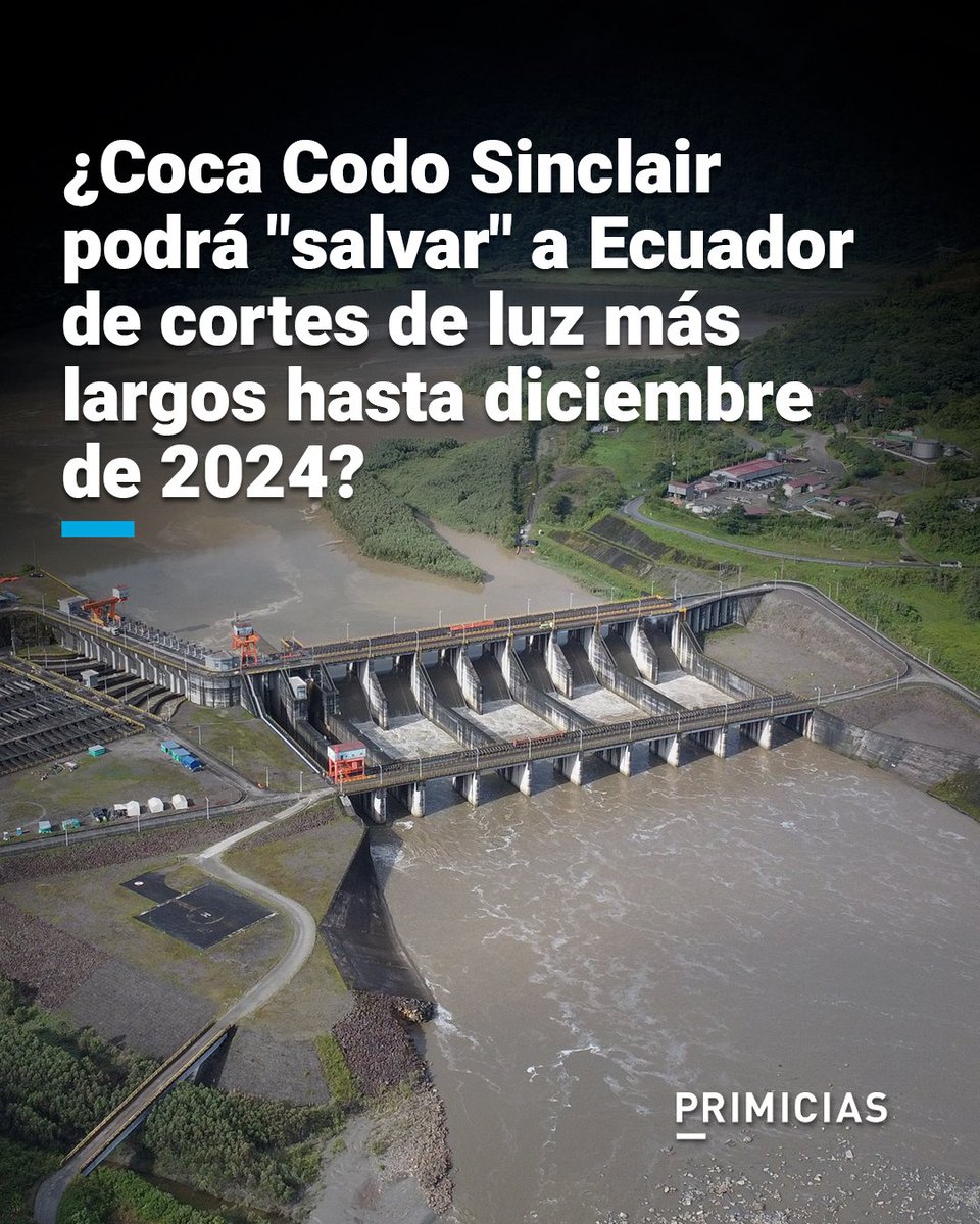 ferchouio's tweet photo. SE ACABÓ LA MENTIRA!! Coca Codo Sinclair Es literalmente, "LA BESTIA" nuestro único jinete de batalla, y aunque a Noboa le cuesta admitir, Coca Codo Sinclair le salvo el pellejo.  #apagones #ParoNacional #SinLuz #noboanuncamas Gracias Rafael Correa!! https://t.co/lK0zDqxbPf