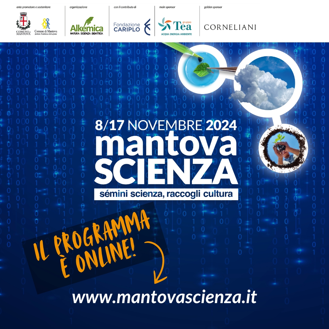 MantovaScienza's tweet photo. 🥁🥁🥁
È uscito il programma della 9^ edizione di Mantova Scienza!
Sul nostro sito trovate tutto, dalle conferenze agli spettacoli, dalle mostre agli spettacoli cinematografici alle visite guidate, fino alla didattica e a YesWeekend! 📢
#MantovaScienza #MS24 https://t.co/5vZyUODCzI
