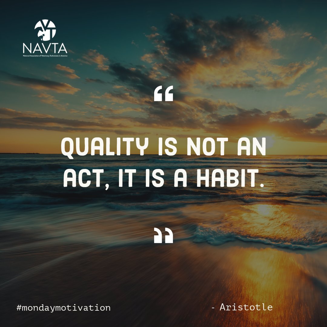 VetTechs's tweet image. #MondayMotivation 
.
.
#vettech #vettechs #veterinarytechnician #vetmed #navta