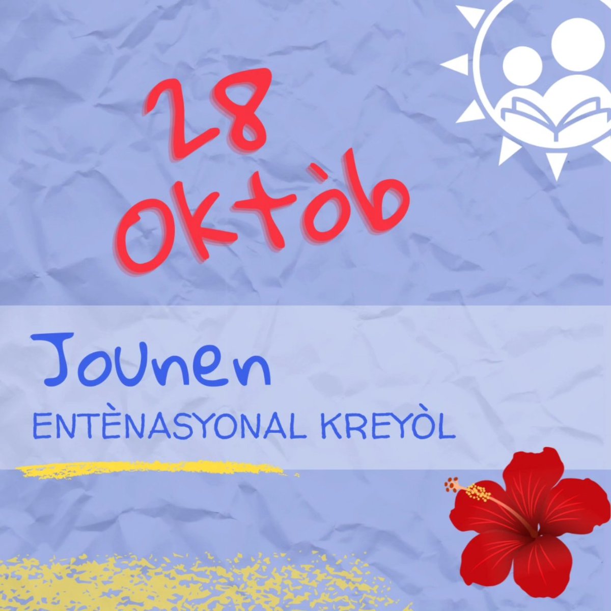 Jodi a ki se 28 Oktòb, n ap selebre Jounen Entènasyonal Lang Kreyòl. Kilti nou se richès nou!

Happy International Creole Day! Celebrating the beauty of our language and culture.
#HaitianCreole #CreoleHeritageMonth #HaitianCulture #Ayiti #kreyol #Creole