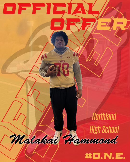 MalakaiH70's tweet photo. Blessed to say I have received my very first offer from otterbein University! First of many more to come. @coachSayers50 @coachgoulet https://t.co/PsVVU8OREZ