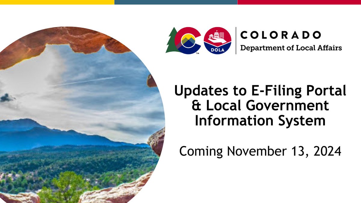 Important announcement for Local Governments: The Division of Local Government is launching a new e-filing portal on November 13. Learn more: tinyurl.com/25mv6d39