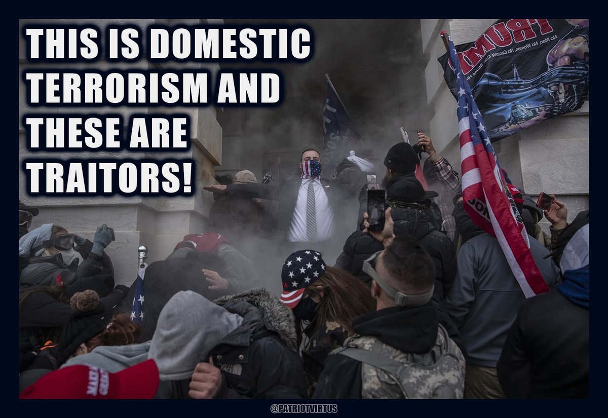 PatriotVirtus's tweet photo. @ProjectLincoln #DomesticTerrorism happened, by #FakeAmericans. https://t.co/9eC7hNqq0w
