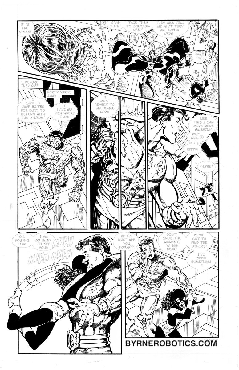 inkerdude's tweet image. John Byrne Elsewhen page. My Inks for fun. @Demonpuppy @MarkPaniccia @ComicPerch @Wil_Moss @MikeHawthorne #JohnByrne