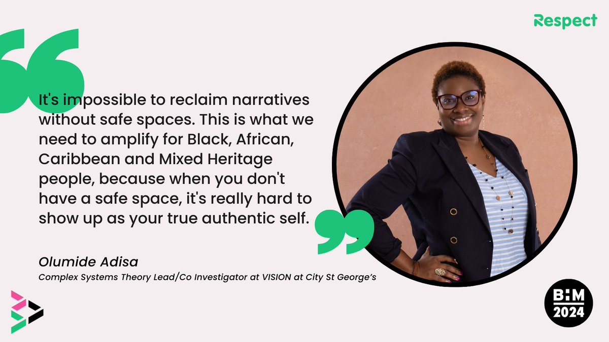 RespectUK's tweet photo. To mark #BHM24, we're celebrating the non-stop work of changemakers from Black, African, Caribbean and Mixed Heritage communities. 

This week we spoke to, Dr. Olumide Adisa a Complex Systems Theory Lead/Co-Investigator at VISION at @CityUniLondon. 

https://t.co/9xGotyq0Ng https://t.co/YIyf6FiPiu