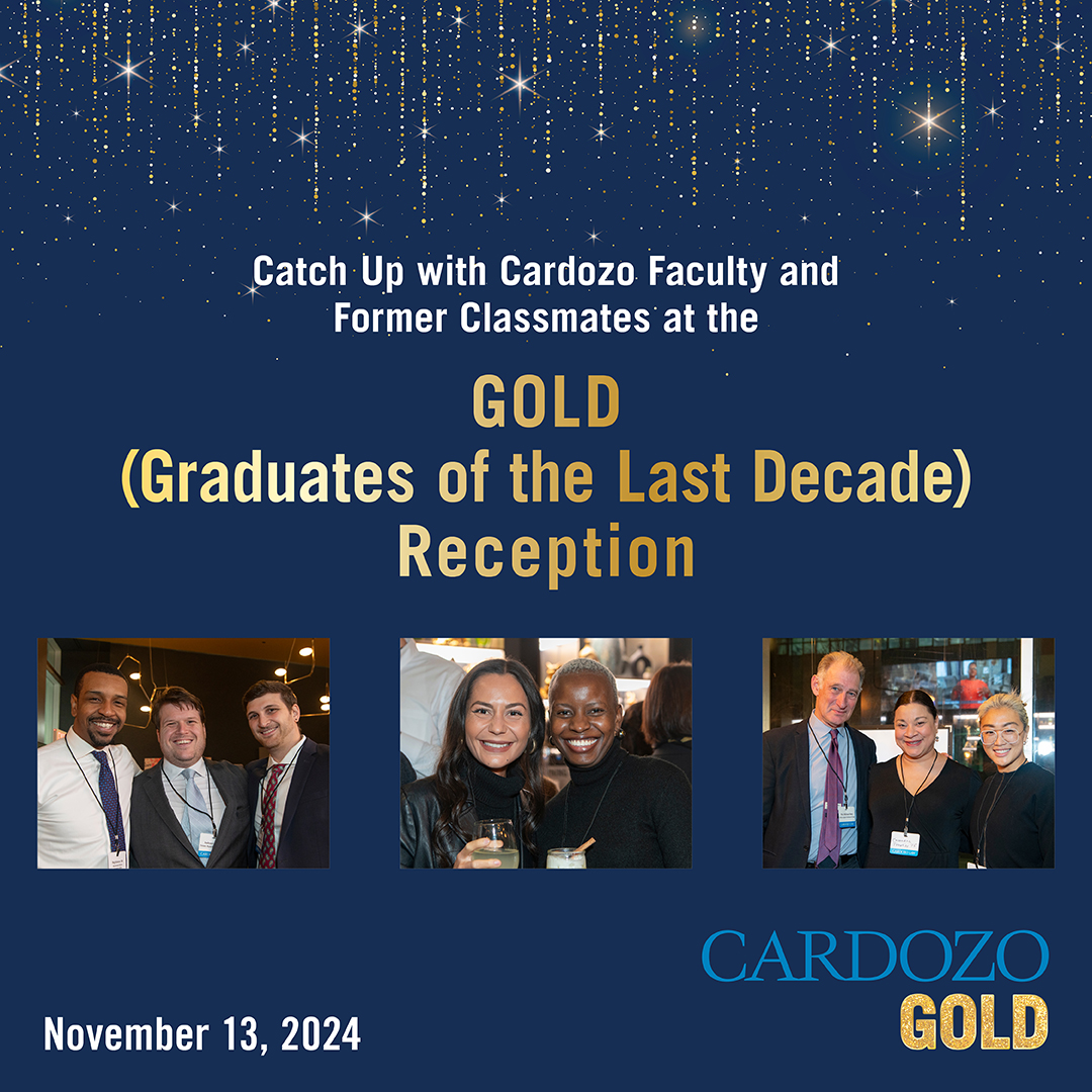 Share old stories and make new memories at this year’s 𝐆𝐫𝐚𝐝𝐮𝐚𝐭𝐞𝐬 𝐨𝐟 𝐭𝐡𝐞 𝐋𝐚𝐬𝐭 𝐃𝐞𝐜𝐚𝐝𝐞 𝐑𝐞𝐜𝐞𝐩𝐭𝐢𝐨𝐧!  We look forward to a special night of reconnecting as a Cardozo community. Learn more: bit.ly/4fn7YgQ