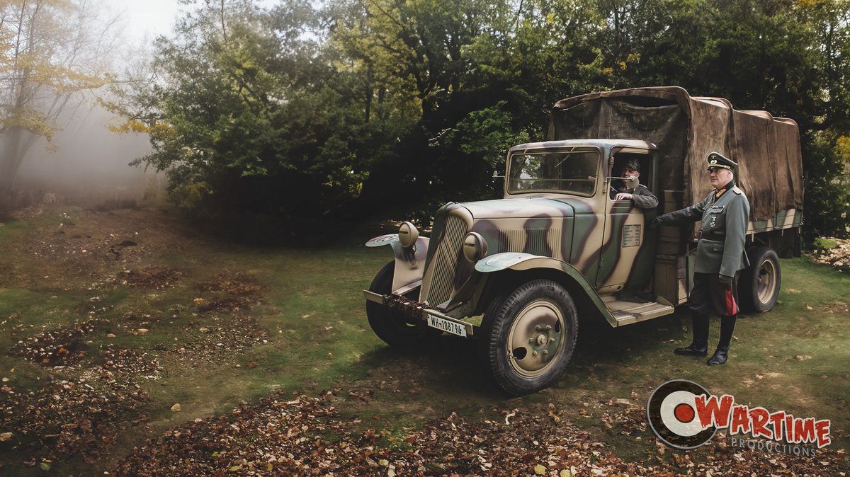 WW2 Wehrmacht General and Citroen T23  truck.

Wartime Productions WW2 vehicles for film &amp; TV.