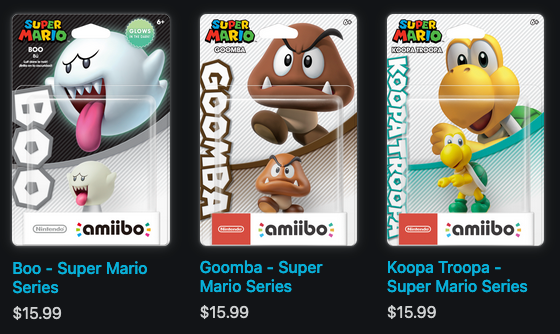 amiiboAlerts's tweet photo. Super Mario Series amiibo reprints are up at GameStop now: https://t.co/ZTC1QWaZ74 Boo, Goomba, Koopa Troopa https://t.co/KIWiy4co3m