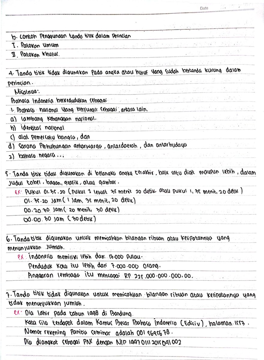 kdotverse's tweet photo. MATERI PBM PPU ( PENGGUNAAN TANDA BACA) ✨

Tanda titik, kecil tapi penting! 📝✨ Gunakan untuk mengakhiri kalimat pernyataan dan membuat tulisan lebih jelas. Jangan lupa titik di akhir kalimat, ya!

Sumber : EYD V (https://t.co/sGrFfrvuIx)

#studytwt #snbt2025 https://t.co/8IMBIThpkY