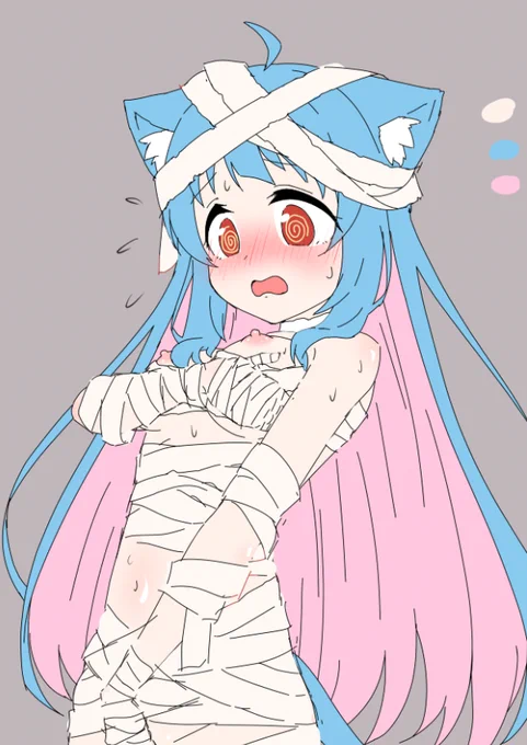 うちのこかりんちゃんでハロウィン絵らくがき 