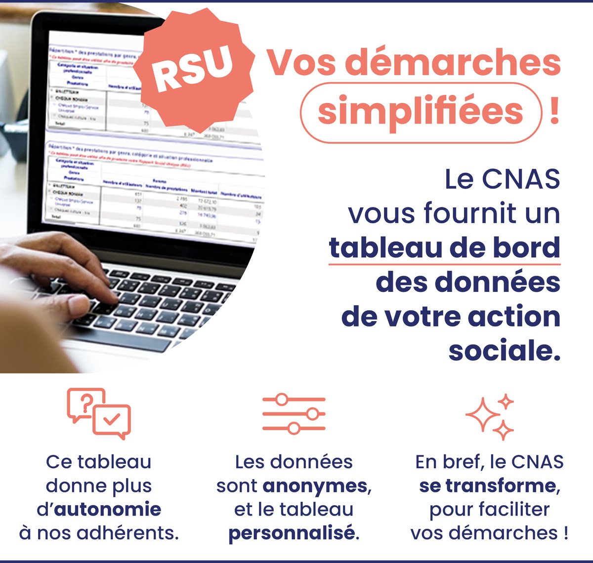 cnasfrance's tweet photo. #RSU : derniers jours pour le finaliser ! 

➡️ Le saviez-vous ? Nous proposons un outil à nos adhérents, pour leur permettre d'accéder en toute autonomie aux statistiques de leur action sociale.

Ce tableau de bord  est à retrouver sur notre portail 👉https://t.co/AGE0EKTmIe https://t.co/jVsGaWOzc3