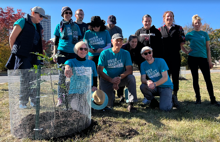 Thank you to our River Market Garden Club for planting trees throughout the RM District.