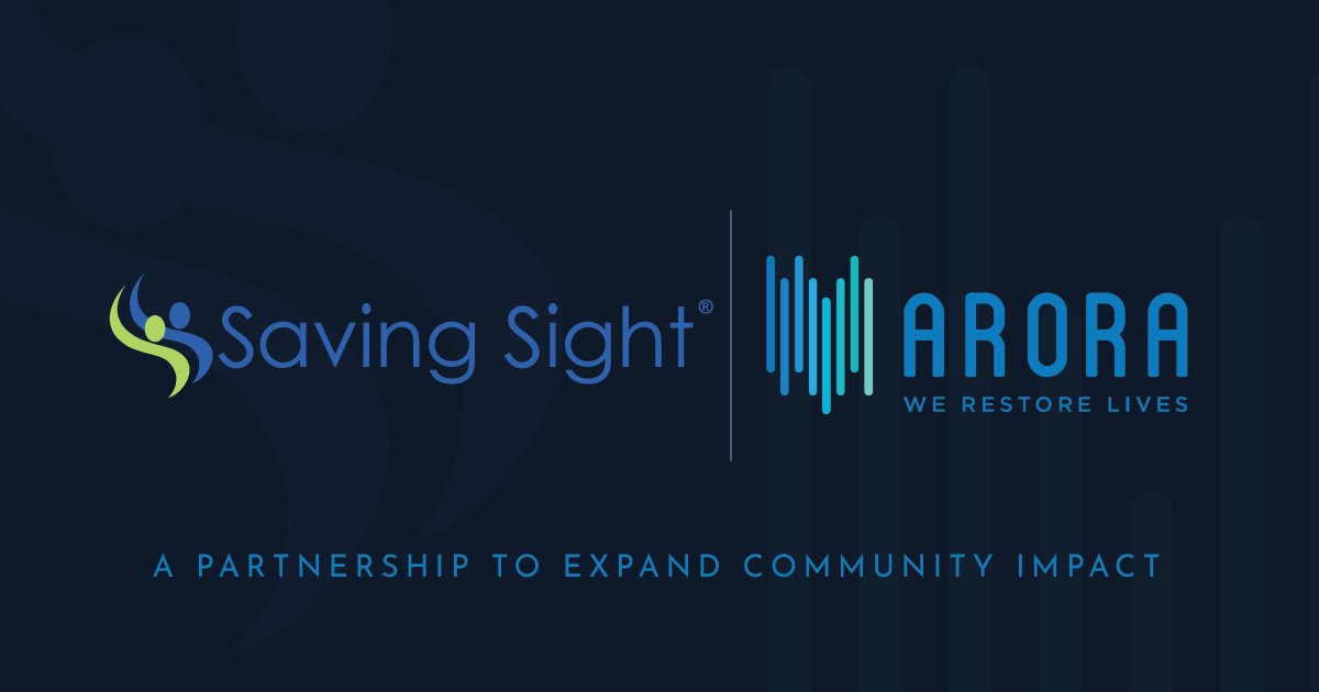 Excited to announce a new partnership between Saving Sight and ARORA! Together, we’ll maximize the gift of sight in Arkansas through eye donation and transplantation.👁️💙