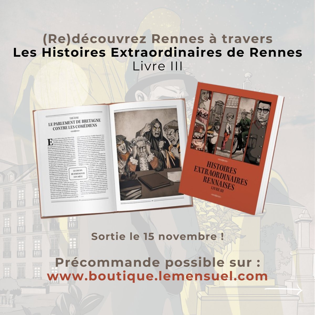 MensueldeRennes's tweet photo. TESTEZ VOS CONNAISSANCES SUR RENNES 🧐
Répondez dès maintenant à notre énigme et découvrez la réponse en commentaire ! 🕵️♀️
📖 Le livre est disponible en prévente ici : https://t.co/OOkPn2Ivay
#leshistoiresextraordinairesderennes #mystèresdeRennes #littérature #histoire #HER3 https://t.co/lYrIRkHcDq