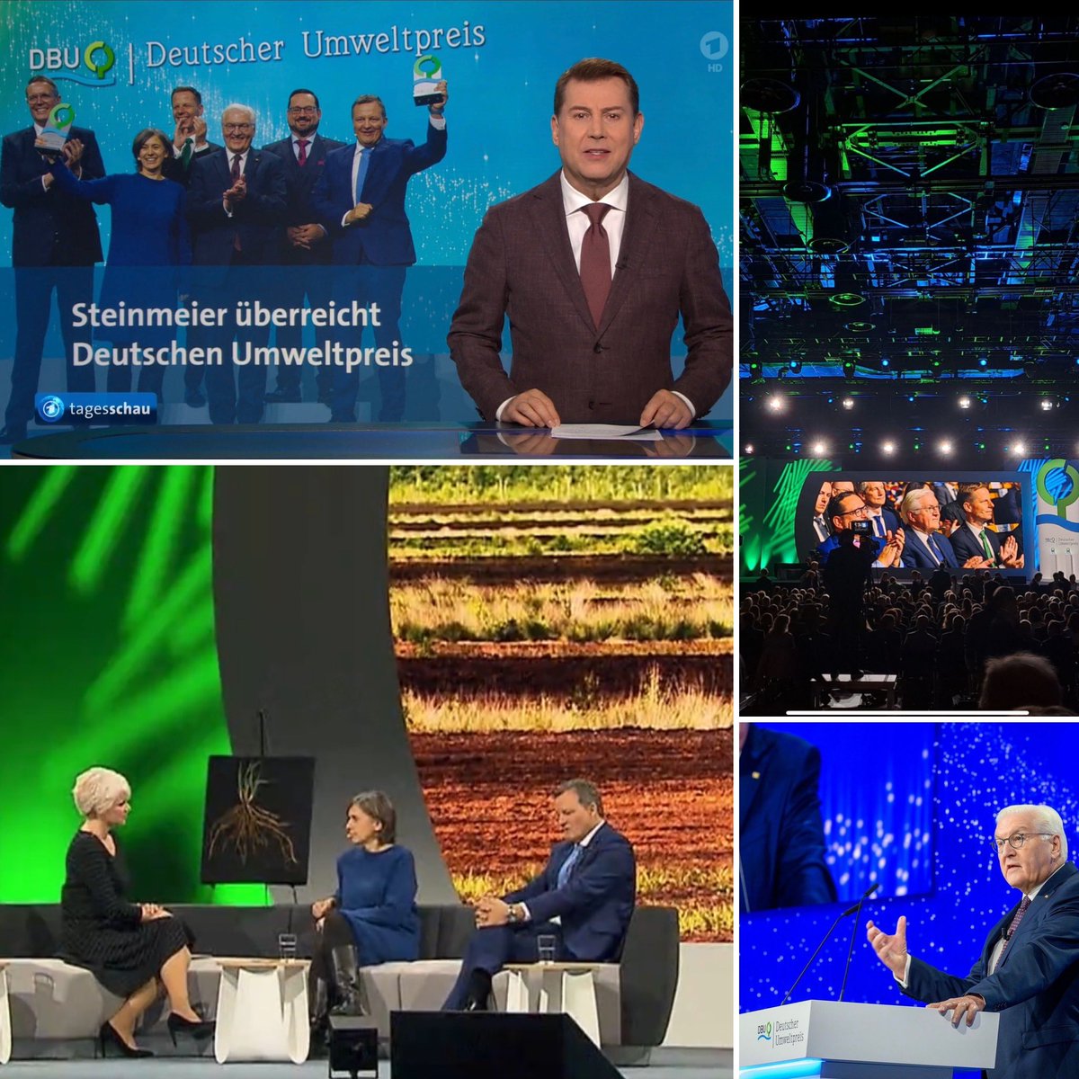 Die Verleihung des Deutschen Umweltpreises war wieder ein echtes Highlight! #UWP24
Moorforscherin Franziska Tanneberger und Ingenieur Thomas Speidel packen konkret an und haben funktionsfähige Lösungen für Umweltprobleme. Die Herausforderungen sind groß, aber so packen wir das!