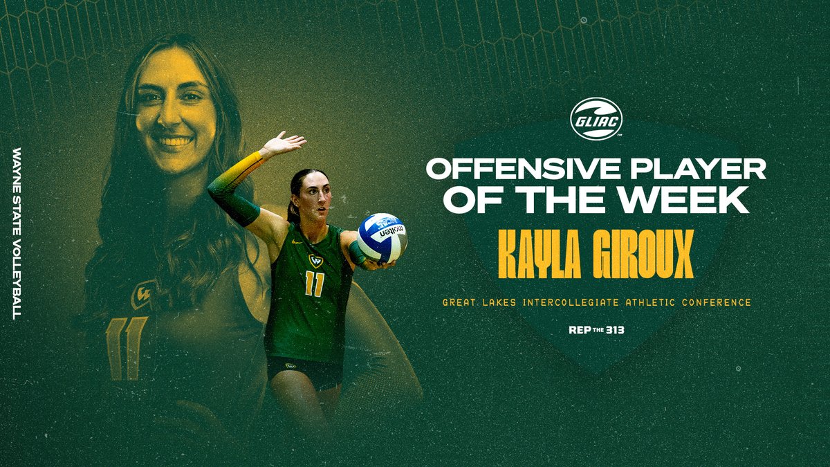 waynestwarriors's tweet photo. #WarriorVB:  Giroux Garners GLIAC Offensive Player of the Week Recognition

https://t.co/LWz8D2pgOU

#REPthe313 https://t.co/ozfgjEnqHD