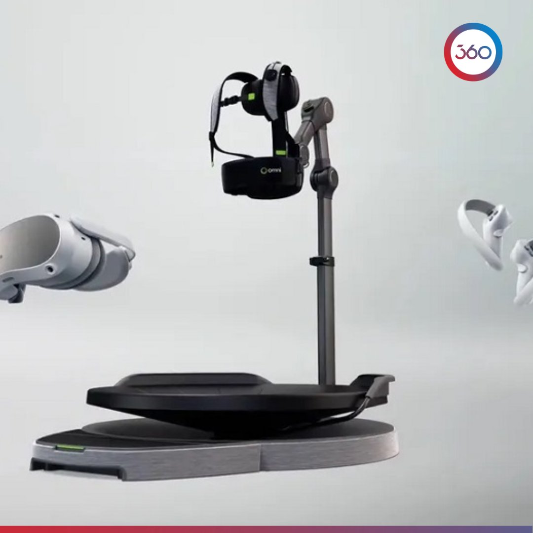 Engenharia360's tweet image. E essa nova sensação em RV que promete transformar a forma de jogar, permitindo que você corra, salte e se agache em mundos digitais, tudo sem sair do lugar! 🏃‍♂️💨Compacta e prática, a Omni One oferece movimentos livres e um headset de alta qualidade. #RealidadeVirtual