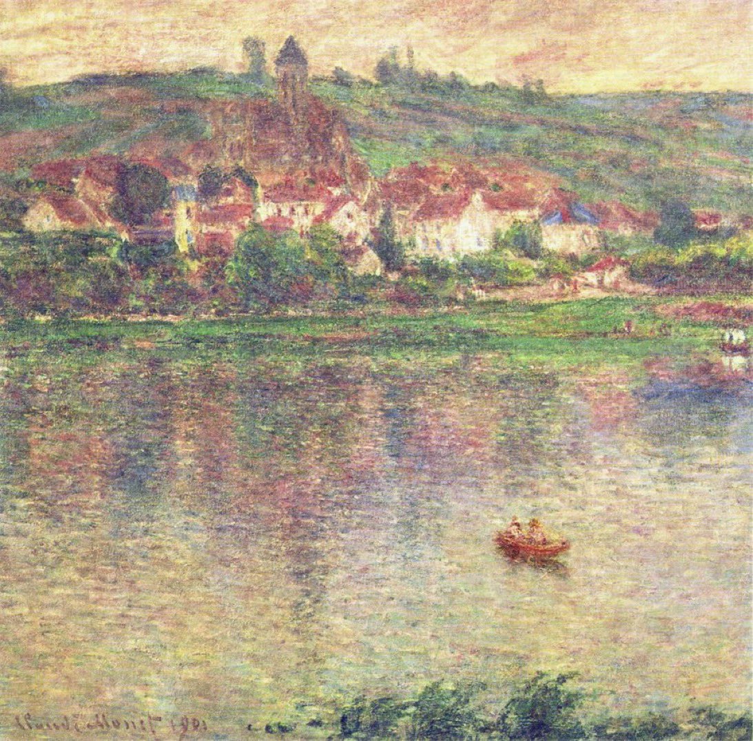 allontanarsio's tweet photo. Claude Monet's riverside paintings https://t.co/tfAlRuGyVU
