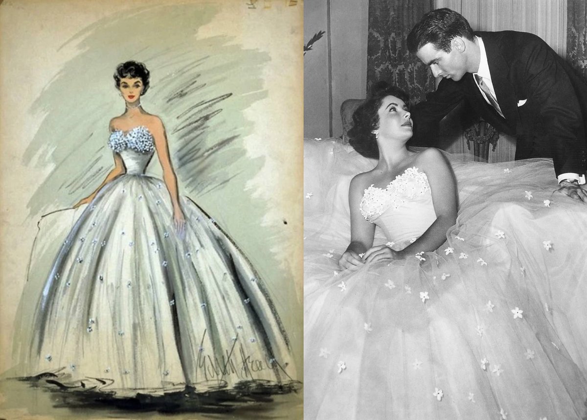 oldhllywoods's tweet photo. on her 127th birthday, here are some of her best designs from costume designer edith head: a place in the sun, rear window, roman holiday, and all about eve! https://t.co/nQI2Xol5Ix