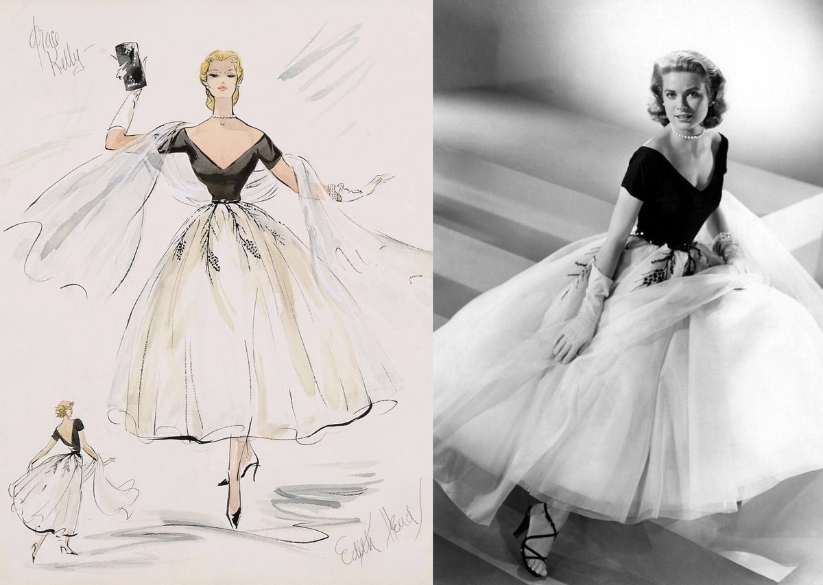 oldhllywoods's tweet photo. on her 127th birthday, here are some of her best designs from costume designer edith head: a place in the sun, rear window, roman holiday, and all about eve! https://t.co/nQI2Xol5Ix