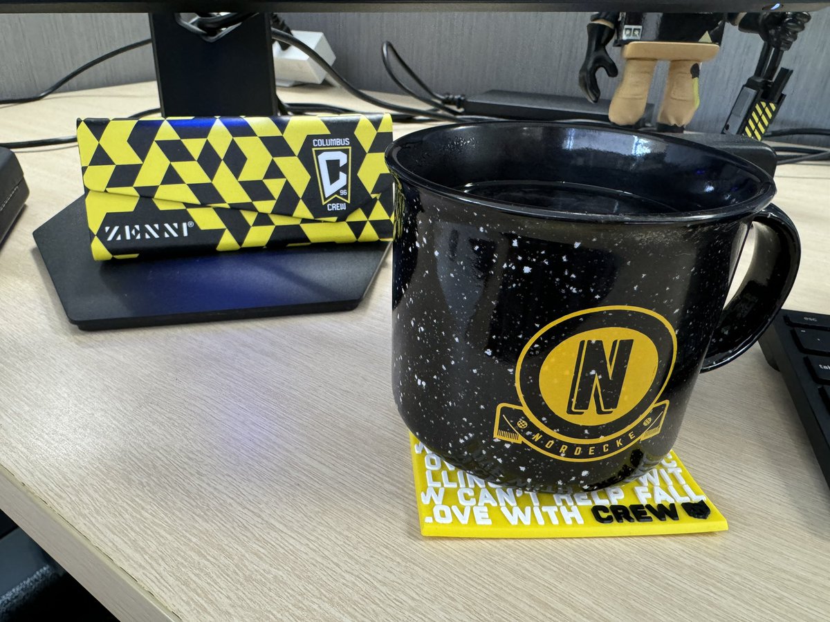 Liking my new coaster from the last game.