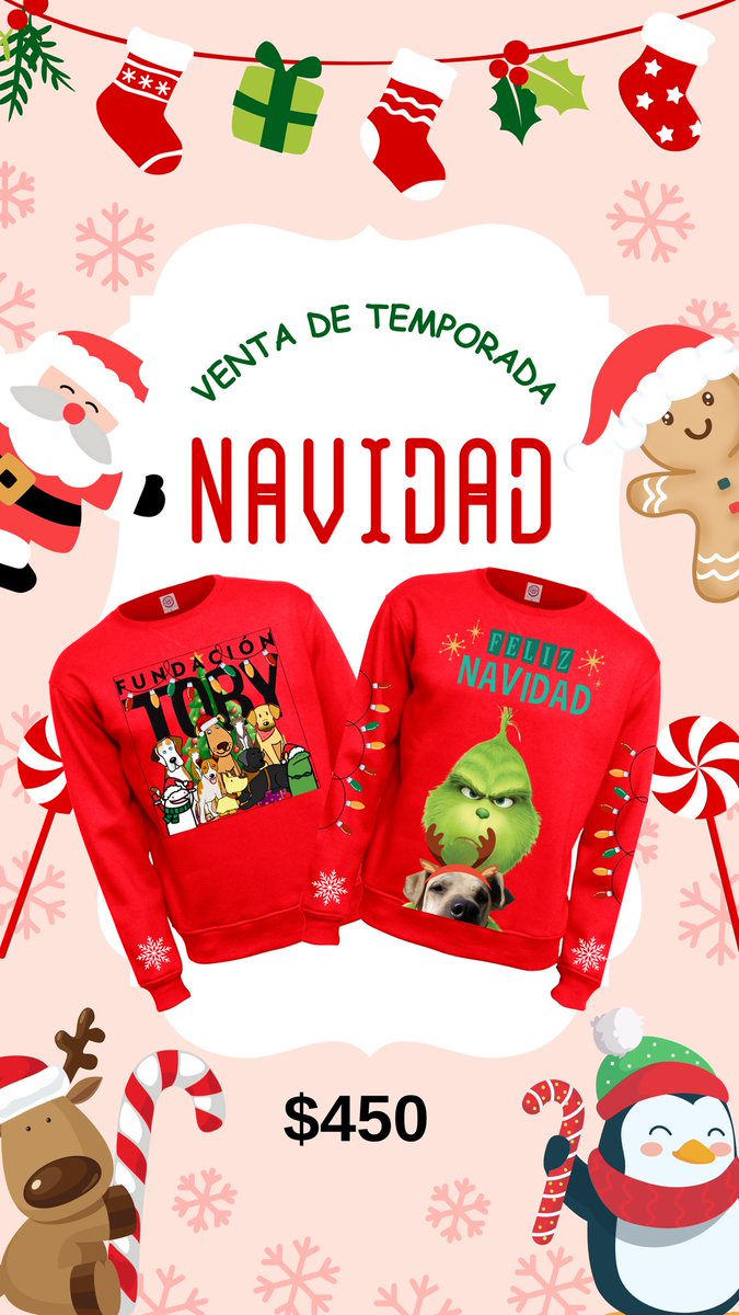 FundacionToby's tweet image. Amigos les vuelvo a subir el paquete ahora si la versión final.

Recuerden que son dos, paquete Grinch y paquete navidad, las tazas pueden variar ya que tenemos 4 modelos diferentes y pueden ser en color rojo y verde.

Todos los pedidos se reciben por mensaje directo o al wp…