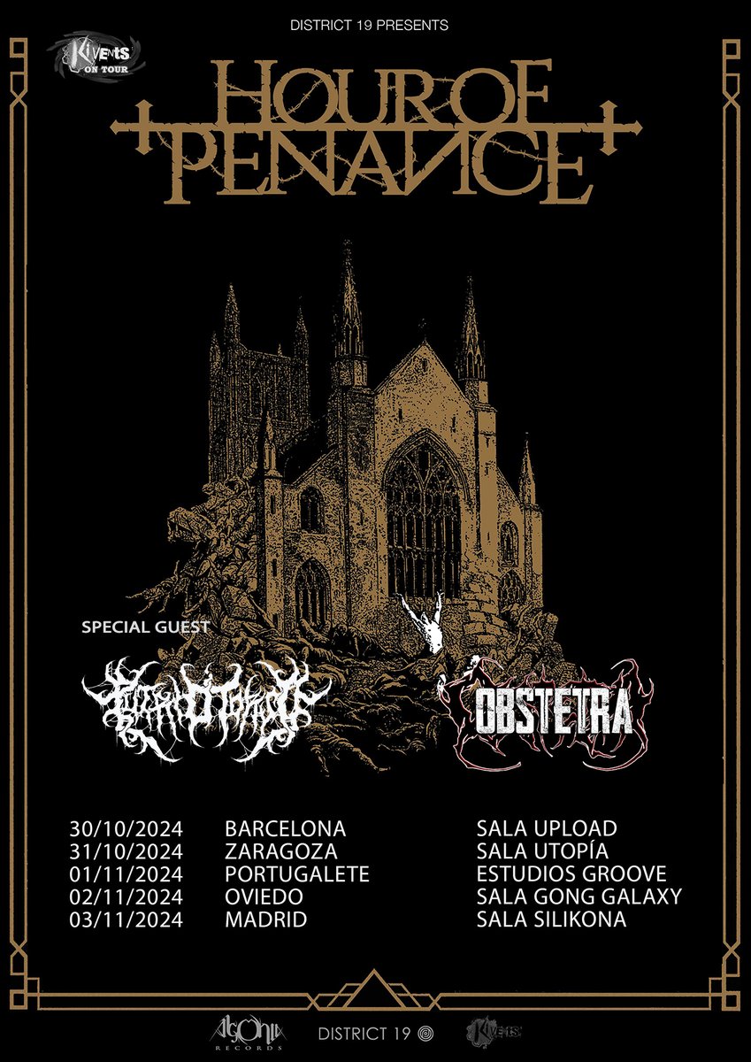 Blood Fire Death (@bloodfirepromo) on Twitter photo ☢️ Este miércoles 30 empieza en Barcelona el tour de <a href="/HourofPenance/">Hour of Penance</a> junto a <a href="/PutridTorso/">Putrid Torso</a> y Obstetra. Brutal brutalidad entre las brutalidades. Lo monta <a href="/Kivents1/">Kivents</a> y, como siempre, tienes todos los tickets vía <a href="/Metaltrip1/">Metaltrip</a>: metaltrip.com/entradas/ ☢️ Este miércoles 30 empieza en Barcelona el tour de <a href="/HourofPenance/">Hour of Penance</a> junto a <a href="/PutridTorso/">Putrid Torso</a> y Obstetra. Brutal brutalidad entre las brutalidades. Lo monta <a href="/Kivents1/">Kivents</a> y, como siempre, tienes todos los tickets vía <a href="/Metaltrip1/">Metaltrip</a>: metaltrip.com/entradas/