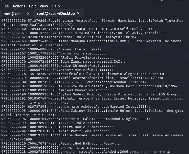 TRYsibertim's tweet photo. İSRAİL HACKED.! 🇹🇷

İsrail #TelAviv bölgesinde yaşayan birçok vatandaşın kimlik bilgileri hacklenmiştir. 

"Yakın bir istikbalde kahhar bir el size cezanızı tamamen vermekle, masumların intikamını alacaktır."

#GazzedeSoyKırımDevamEdiyor #FilistininGeleceği #ısrael #SonDakika https://t.co/ZwEodhz91V