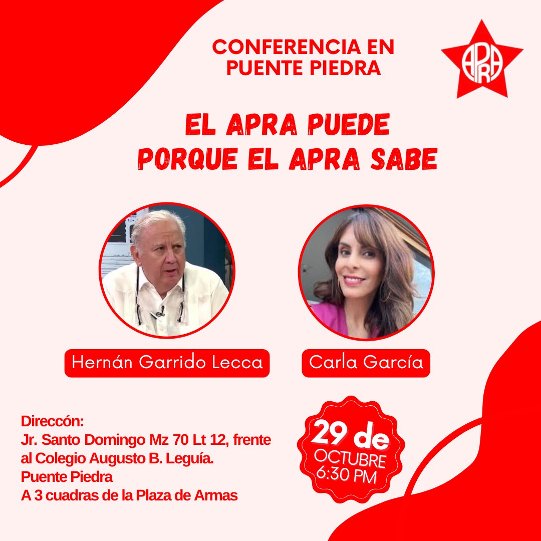 Soy_Aprista's tweet photo. Este martes 29 en Puente Piedra
“El Apra puede porque el Apra sabe”
#Apra #Apra100 @esquinabaja https://t.co/4E3oRuBb75