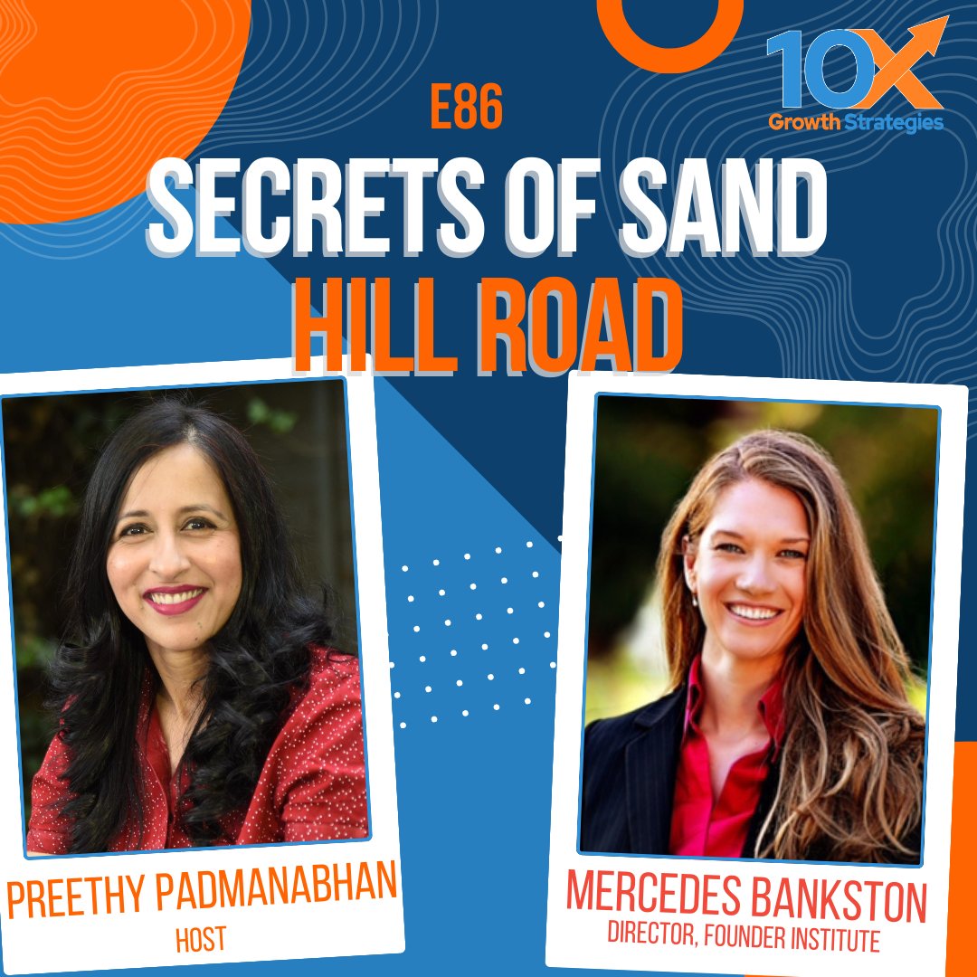 preepadu's tweet image. Unlock the secrets of venture capital with insights from 'Secrets of Sand Hill Road' by Scott Kupor. Navigate the funding maze on 10X Growth Strategies podcast E86 with Mercedes Bankston - grow10x.co, tiny.cc/10xspotify, tiny.cc/10xapple
