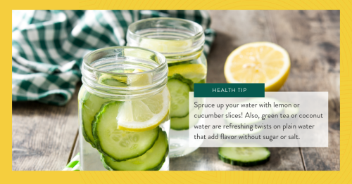 energywellnessp's tweet image. We have all heard that water is the best thing to drink in hot weather and it's true! If it's feeling a bit blah, here are a few healthy twists to try to keep things fresh. Be sure to stay hydrated when the temperatures spike!
#drinkwater #flavoredwater