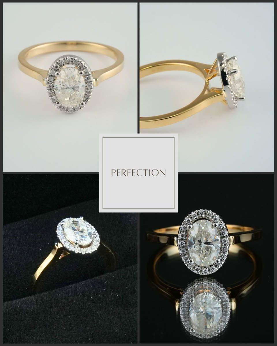 ArtGoldOfficial's tweet image. Experience perfection with our 18k gold engagement ring, featuring a 1ct oval-cut natural diamond. Timeless elegance, crafted for your forever. 💍✨ #PerfectRing #OvalCutDiamond #ArtGoldJewelry #EngagementGoals