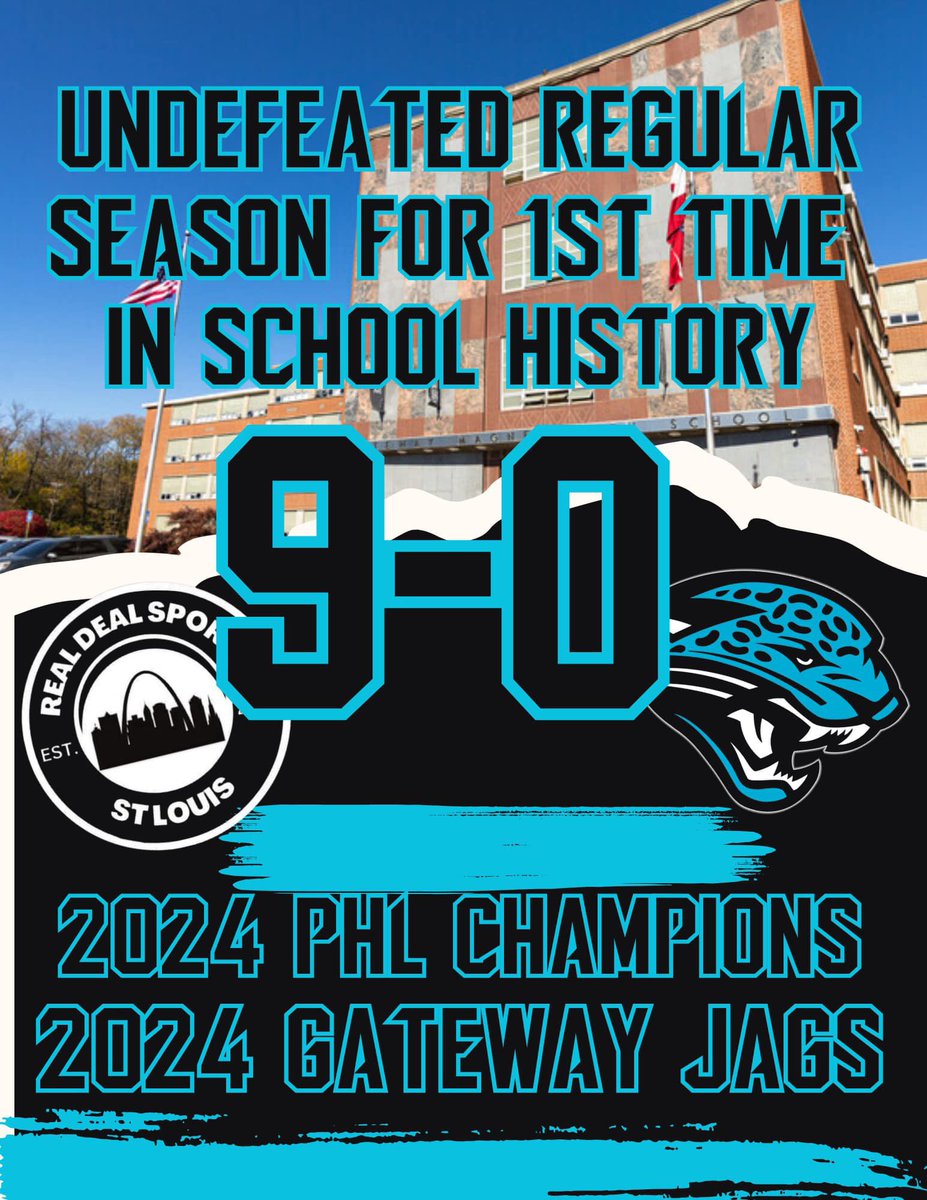 Realdeal_314's tweet photo. HUGE CONGRATS TO THE 2024 PHL CHAMPS @GSTEMSPORTS! They are 9-0 for the FIRST TIME in Program History! 🎉🥇👑@CoachB_Gut3 @Poe_Knows1 @3iltress @marquisutherlin @pHalfacre_STL @TheReal_Skinny @STLhssports @scoreboardguy @missouri_sports @MissouriScoop @overbey13 https://t.co/fMiErX8hU9