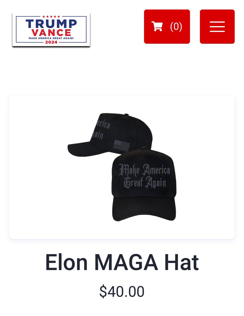 alx's tweet photo. BREAKING: Trump Campaign releases the Dark Gothic “Elon MAGA Hat”

https://t.co/wJVsHJV713 https://t.co/SYlGRPUBsj