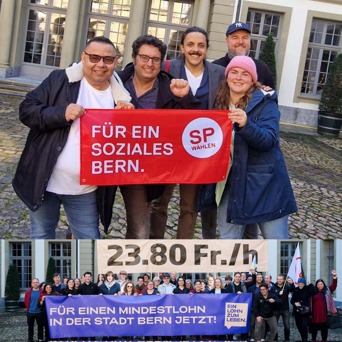 Heute haben wir über 7400 Unterschriften für einen #Mindestlohn eingereicht... ein Lohn zum Leben jetzt!