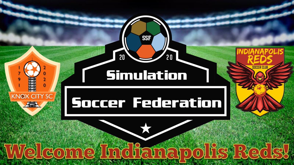 Knox City Soccer Club would like to welcome <a href="/indy_reds_sc/">Indy Reds Sporting Club</a> to the <a href="/SimulationSocc2/">Simulation Soccer Federation</a> as the 16th club in our league. We also welcome back their owner @sonofmariel to the owner’s box. #KickingItAtHome #IndyIsRed #ScruffySoccer