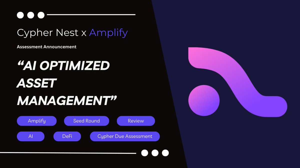 We are pleased to announce you that we are now reviewing <a href="/Amplifi_Fi/">Amplifi</a> as part of our assessment program. Discover more top startups in fundraising through Cypher Nest, where investors find curated opportunities with high growth potential.

medium.com/@dhoulkifli.so…