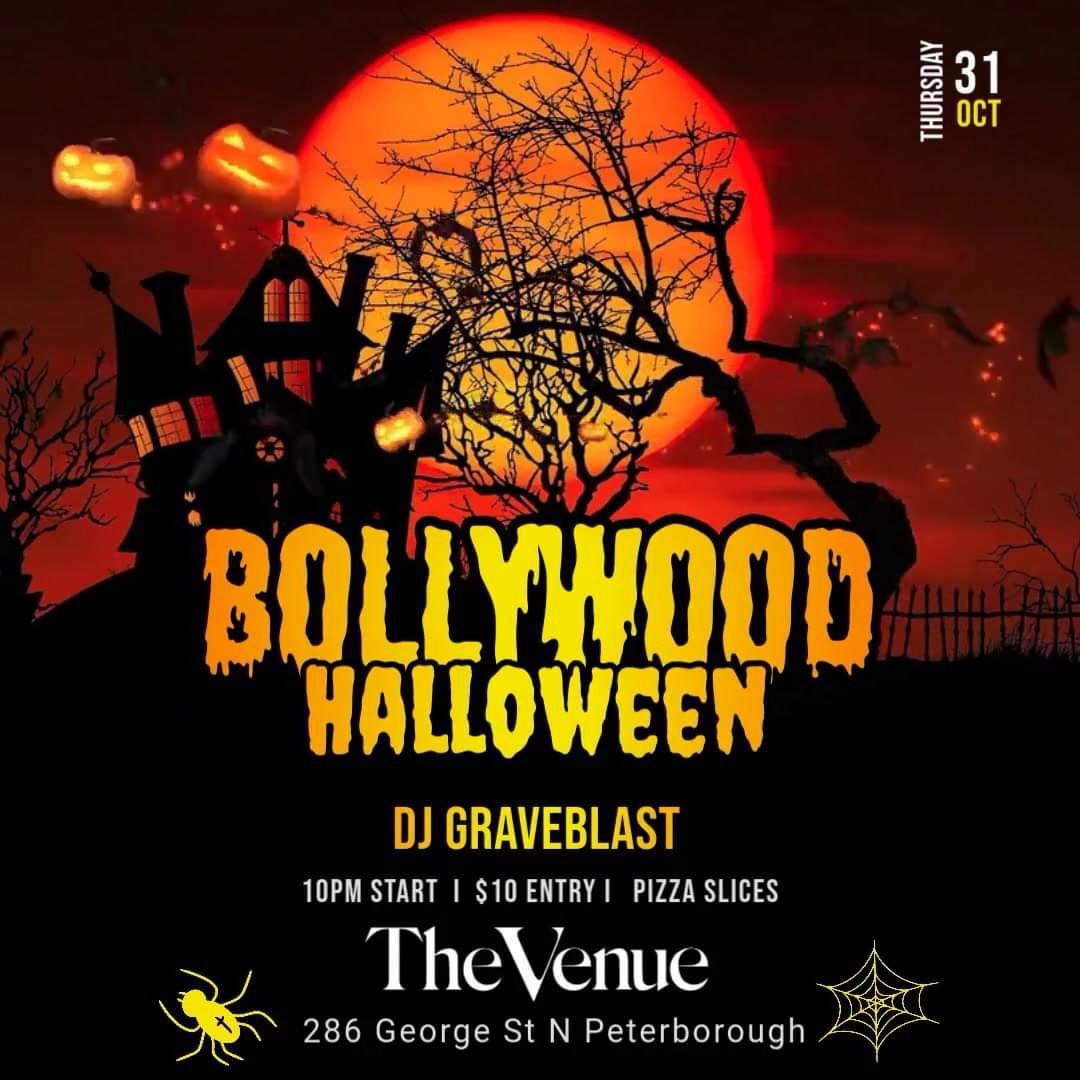 This Thursday, we’re turning The Venue into a #BollywoodHalloween party like no other! 🎃✨ Come for the beats by DJ Graveblast; doors open at 10 PM. Entry is $10, and pizza slices will be available for purchase 🍕! 19+ event

👻 #HalloweenParty #Halloween2024 
 <a href="/ptbodbia/">Peterborough DBIA</a>