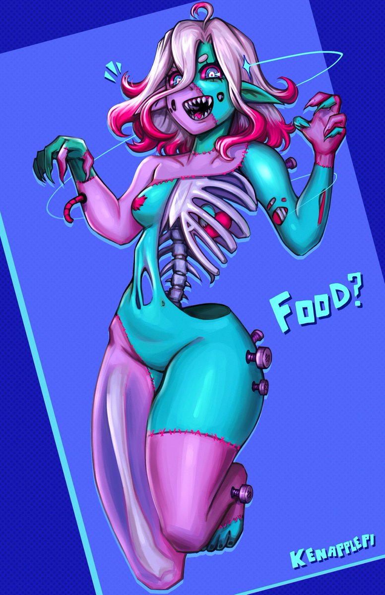 KenApplepi's tweet photo. ZOMBRIAR 🦴🔪💀

Do you think Halloween is Briars favorite day since she can get free candies?~ https://t.co/WhSkTrNI07