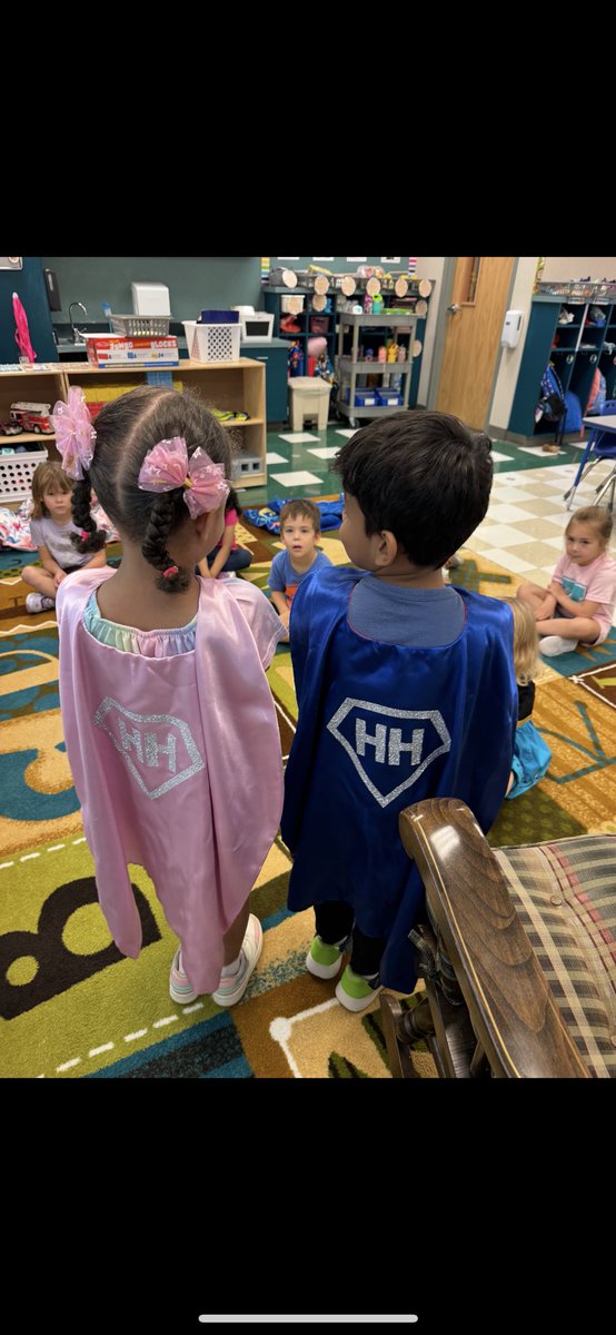 Heggerty Heroes have taken over NEISD Pre-K! Students from Hardy Oak and Serna are enjoying assisting and participating in <a href="/HeggertyPA/">Heggerty</a> lessons. Teachers have created leaders through classroom jobs to keep students engaged and excited to learn phonics! Way to go! ✏️📚 🦸