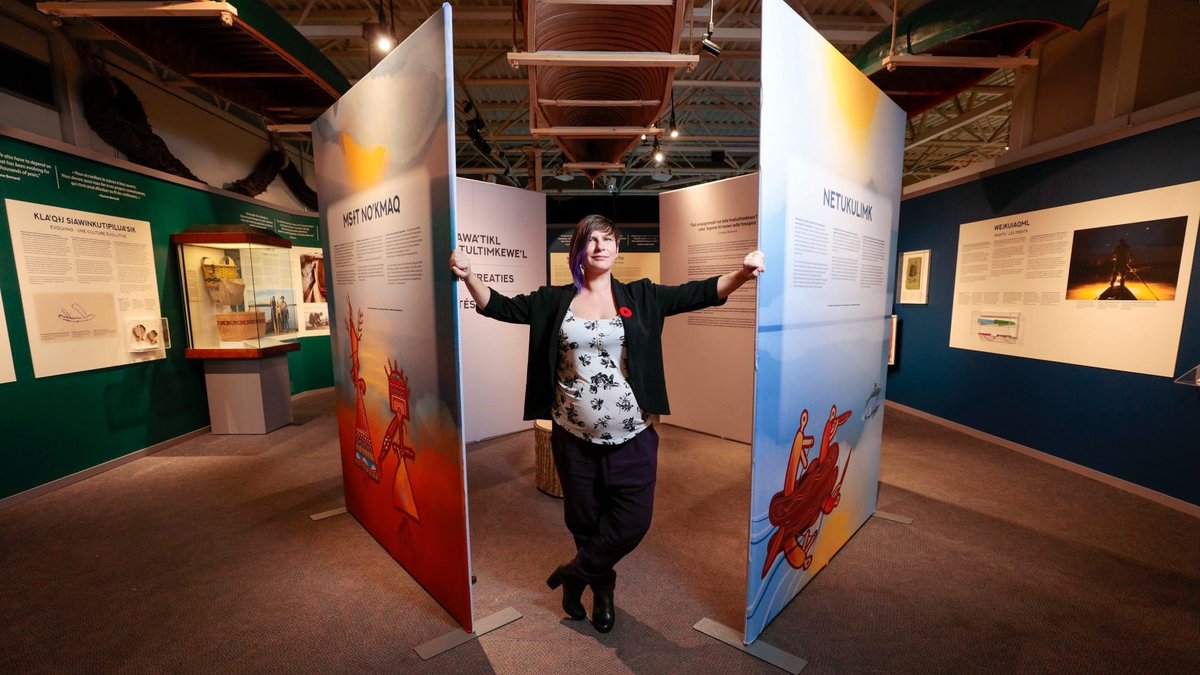 NS_Museum's tweet photo. Ta’n me’j Tel-keknuo’ltiek: How Unique We Still Are, now on view @ns_mma reflects how Mi’kmaw people remain connected to the lands and waters of Mi’kma’ki. Check out our video series with the curators, including guest curator, Salina Kemp. #linkinstory
https://t.co/BBVp3hcu99 https://t.co/oef98COFn0