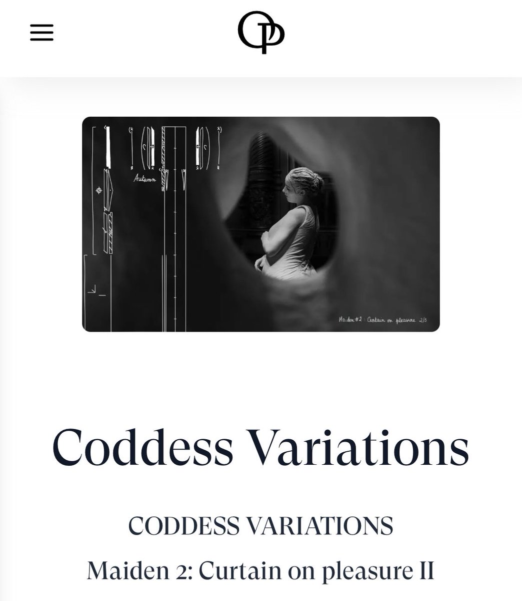 Hermine Bourdin (@herminebourdin) on Twitter photo Thank you <a href="/EdouardMusic/">EDOUARD</a> for acquiring Maiden 2: Curtain on pleasure II 🙏
#CoddessVariations
nft.operadeparis.fr/products/Codde…
<a href="/operadeparis/">Opéra de Paris</a> <a href="/MartinDelpierre/">HMD</a> <a href="/operator_______/">Operator</a> <a href="/adrienbrecht/">Adrien Brecht</a> <a href="/aniacatherine/">Ania Catherine</a> <a href="/dejhati/">Dejha Ti</a> <a href="/EugenieDrion/">DRION Eugénie</a> Thank you <a href="/EdouardMusic/">EDOUARD</a> for acquiring Maiden 2: Curtain on pleasure II 🙏
#CoddessVariations
nft.operadeparis.fr/products/Codde…
<a href="/operadeparis/">Opéra de Paris</a> <a href="/MartinDelpierre/">HMD</a> <a href="/operator_______/">Operator</a> <a href="/adrienbrecht/">Adrien Brecht</a> <a href="/aniacatherine/">Ania Catherine</a> <a href="/dejhati/">Dejha Ti</a> <a href="/EugenieDrion/">DRION Eugénie</a>