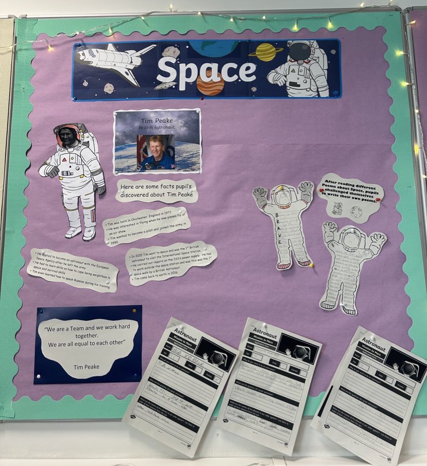LighthouseGhs's tweet photo. Pupils engaged in a fun literacy based task today in The Haven by ✏️ poems about astronauts 🧑‍🚀 @EnglishDeptGHS  
They also enjoyed finding out about what it takes to become an astronaut &amp; all about @astro_timpeake too 🧑‍🚀#spacetopic #NurturingApproach
 #literacytask https://t.co/VoeQSaUkEt