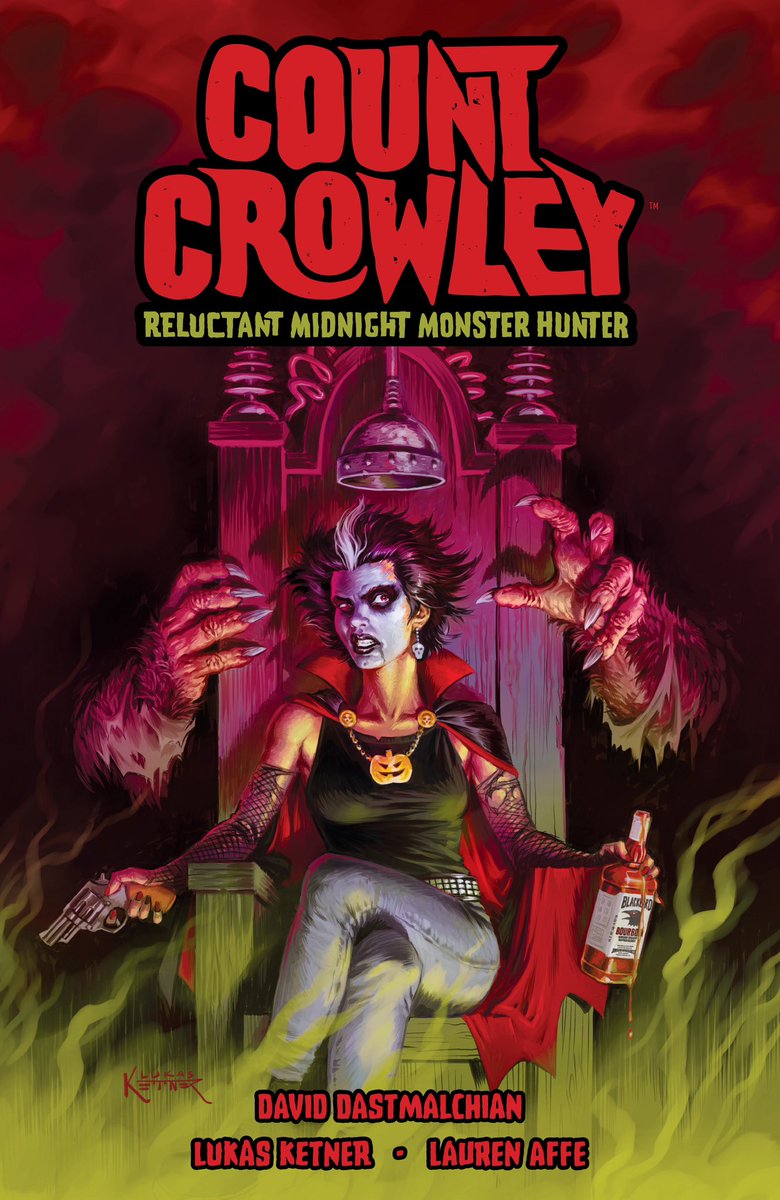 bondgriff's tweet photo. #CountCrowley: Reluctant Midnight Monster Hunter by #DavidDastmalchian & Lukas Ketner. This was a really fun read with some great characters and designs. https://t.co/YQXCwYnMOM