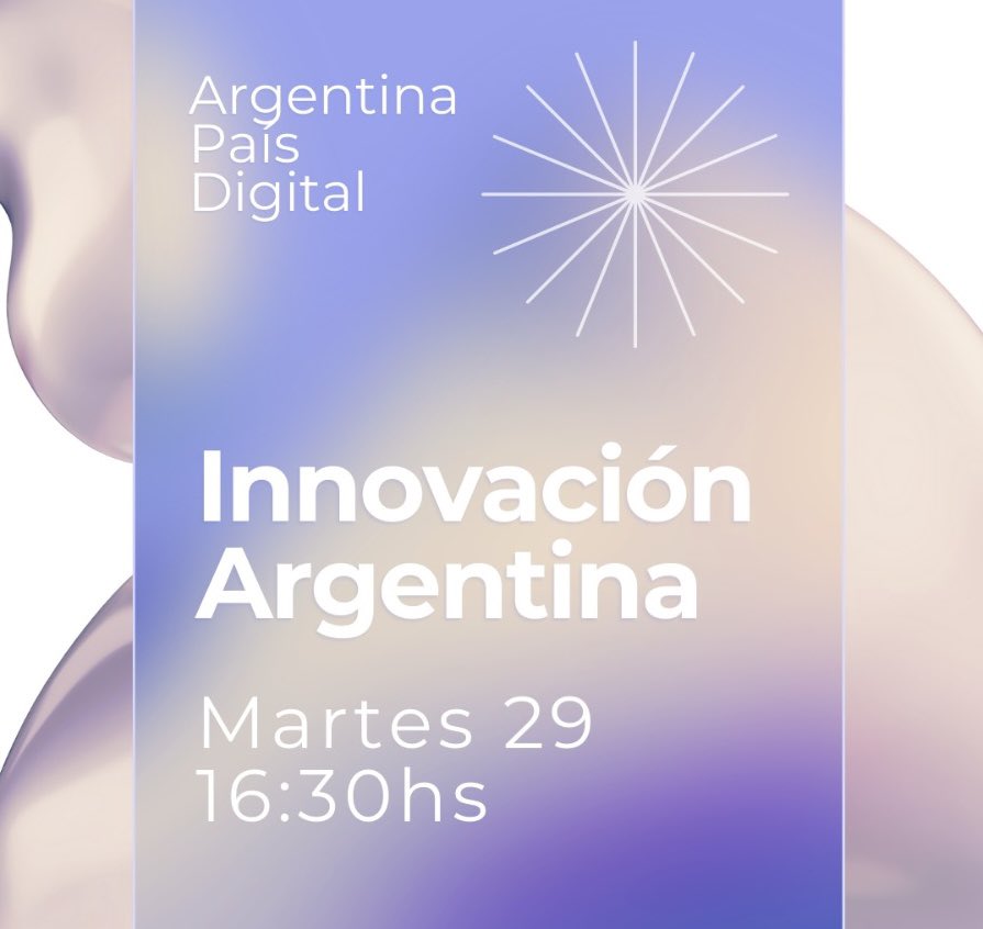 meryfiorentini_'s tweet photo. Innovación Argentina 🇦🇷 

Evento que busca comprender el diagnóstico y los principales desafíos que tiene por delante nuestro país en lo que refiere a digitalización e IA 🤖

Creemos que la mejor manera de hacerlo es mediante la cooperación entre agentes de cambio, tanto del sector público como del privado

🗓️  29/10/2024
⏰  16:30
📍  Concepción Arenal 2989