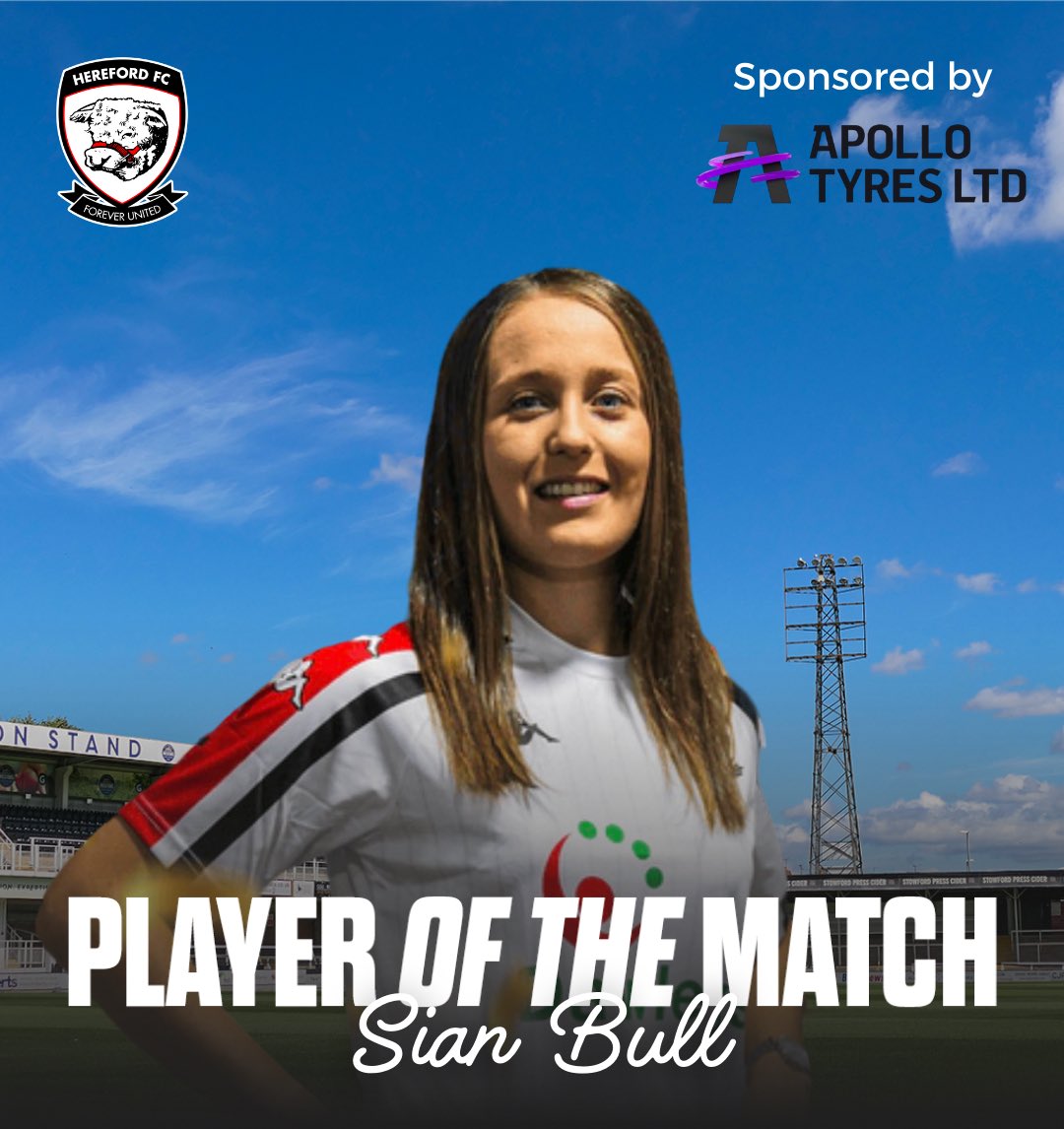 Our player of the match was Sian Bull for her outstanding hat trick!! 🎖️

#COYW | #OurCity 🐮⚽️