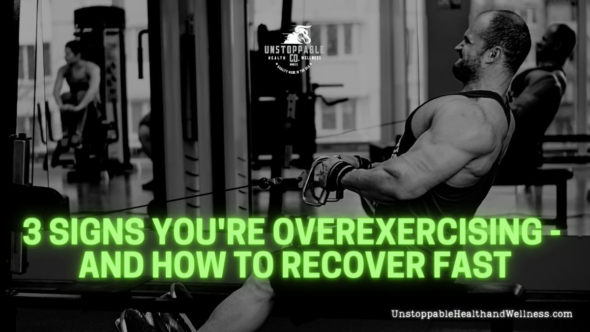 AndUnstoppable's tweet photo. Are you overexercising? Here are some telltale signs that you’re overexercising and some tips to help you recover fast.

Read more: https://t.co/LCHLffF9Vv

#myunstoppable #beunstoppable #fitnesstips #cbdforathletes #cbdforrecovery #cbdforpain https://t.co/I2mowxHrbw