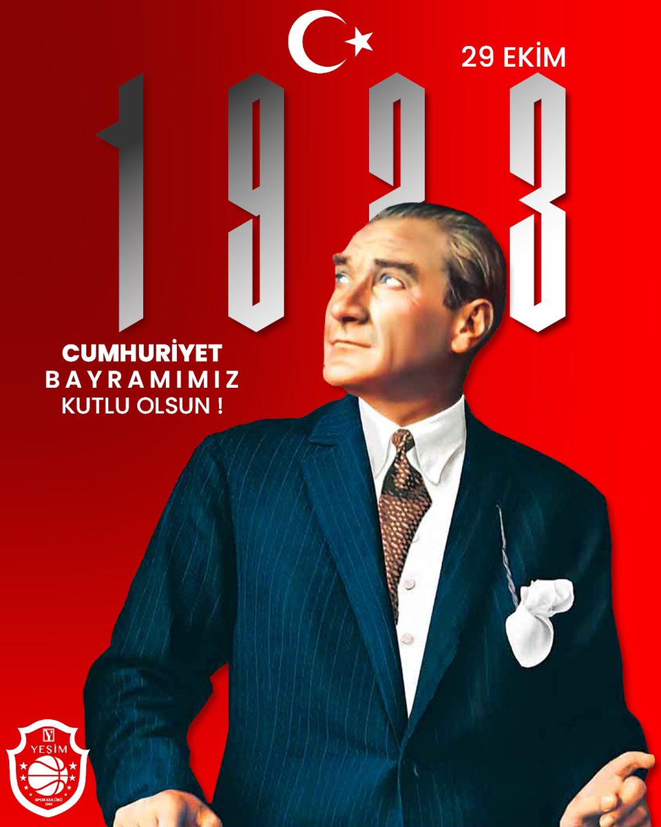 Bağımsızlığımızın simgesi olan Cumhuriyetimizin 101. yıl dönümünde, Gazi Mustafa Kemal Atatürk ve silah arkadaşlarını saygı ve minnetle anıyoruz.
Sonsuza dek, Yaşasın Cumhuriyet ! 🇹🇷🇹🇷🇹🇷

#29ekimcumhuyetbayramı