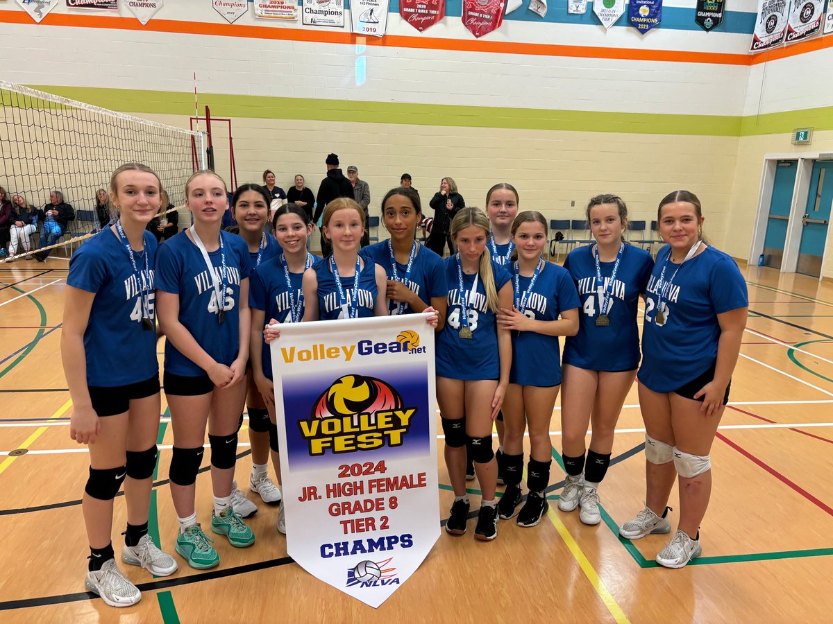 Congrats to all our volleyball teams who competed in Volleyfest this past weekend. A special congratulations to our grade 8 girls, team Blue, on winning gold in tier 2! <a href="/VillanovaSchool/">Villanova Jr. High</a>