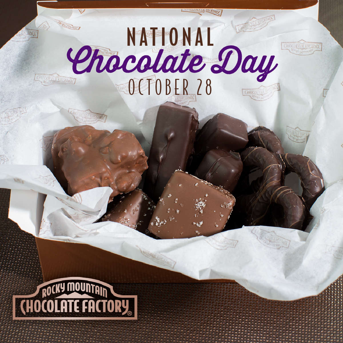thegroveinc's tweet photo. Today is National Chocolate Day! We're celebrating at our Rocky Mountain Chocolate Factory store in Chicago O'Hare International Airport. Stop by Terminal 3, Gate H5 🍫 @rockymtnchocinc @fly2ohare

#nationalchocolateday #ORD https://t.co/prq9D8u2mw